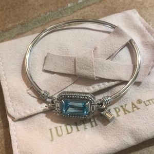 Judith Ripka Sterling Silver Avery Doublet Bangle